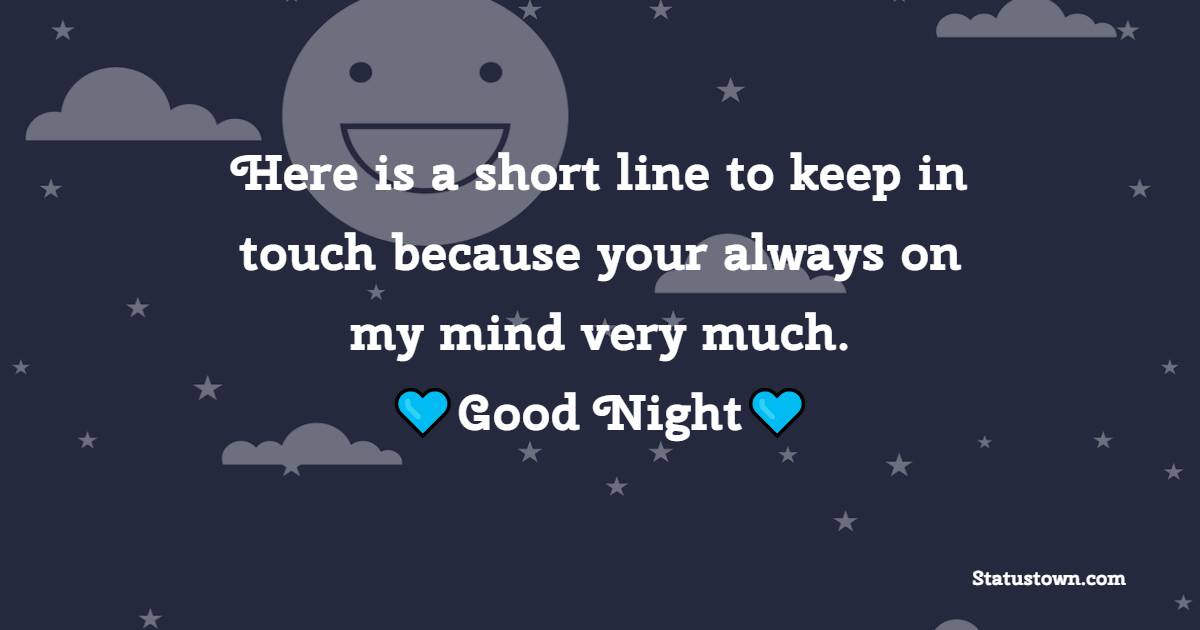 200+ Good Night Messages,SMS,Quotes | Good night sms for girlfriend ...